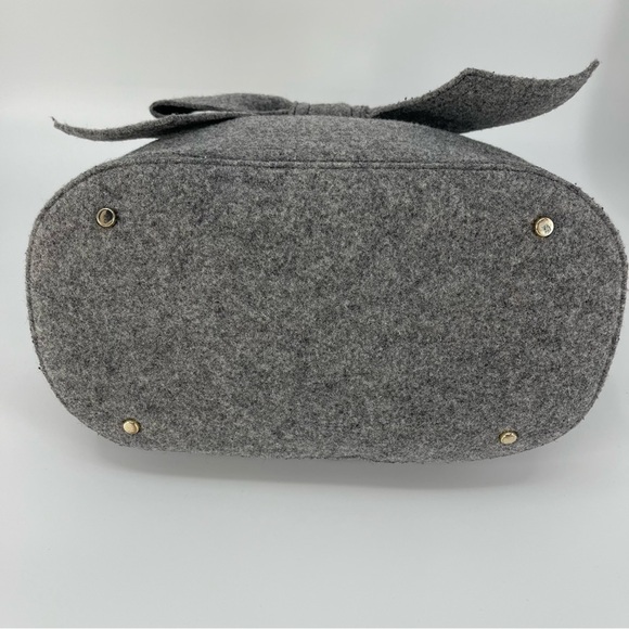 Kate Spade Lg Walker Park Tate Wool Bow Bag Romantic Coquette Luxury Feminine - Picture 8 of 15